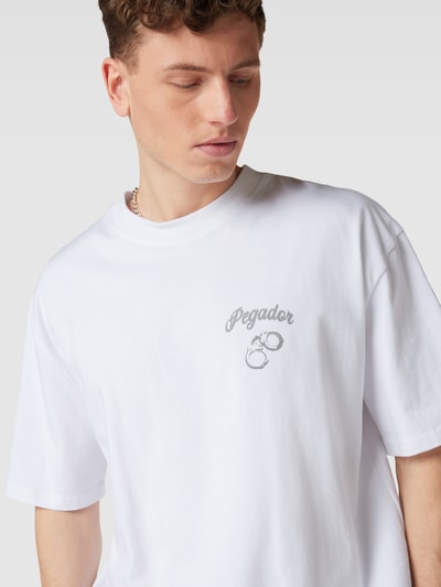 Pegador Oversized T-Shirt mit Rundhalsausschnitt Modell 'Skena' Weiss 3