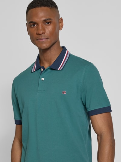 Christian Berg Men Regular Fit Poloshirt aus reiner Baumwolle Metallic Gruen 3