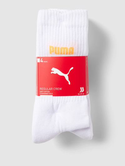 Puma Socken mit Label-Details im 4er-Pack Weiss 3