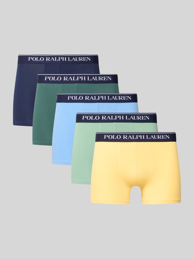 Polo Ralph Lauren Underwear Boxershort met elastische band met logo in een set van 5 stuks Blauw - 1