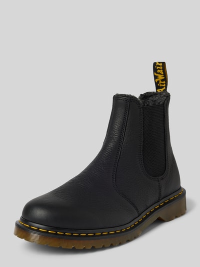 Dr. Martens Boots aus Leder mit elastischen Einsätzen und Label-Detail Black 1