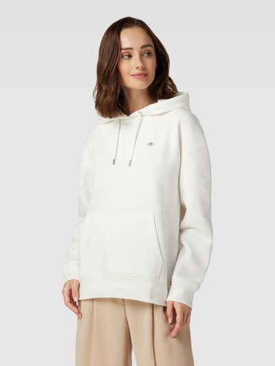 Gant Hoodie met capuchon, model 'SHIELD' Ecru - 4