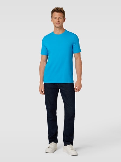 s.Oliver RED LABEL T-Shirt mit Label-Detail Modell 'BASIC' Aqua 1