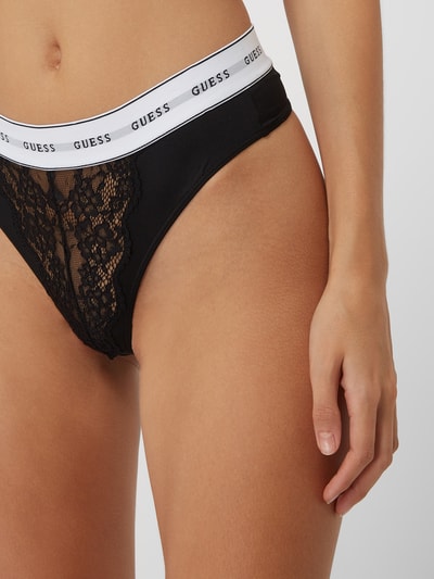 Guess String aus Mikrofaser Modell 'Belle' Black 3