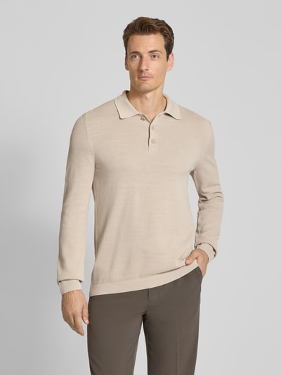 Marc O'Polo Regular Fit Strick-Shirt aus reiner Baumwolle Hellgrau 4