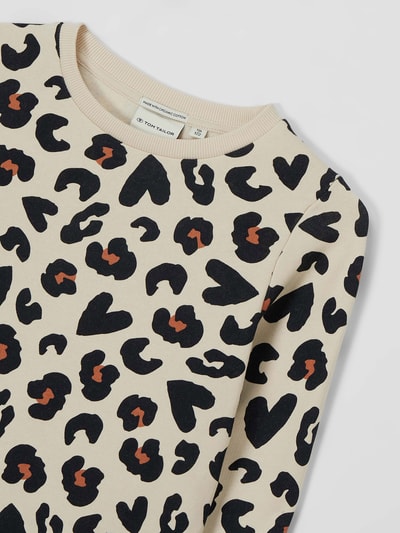 Tom Tailor Sweatshirt met dierenprint  Ecru - 2