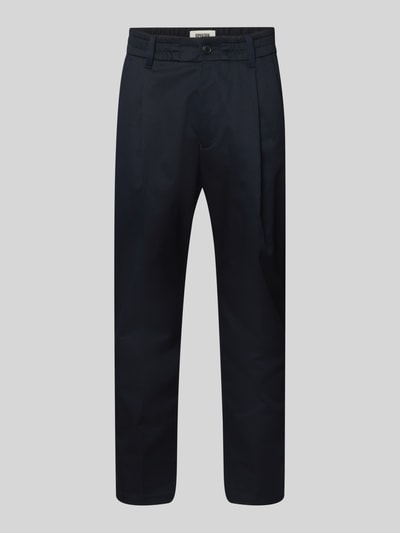 Drykorn Spodnie materiałowe z zakładkami w pasie model ‘chasy’ Ciemnoniebieski 2