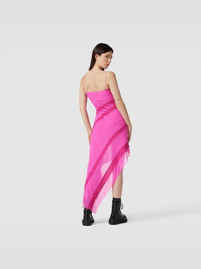 Kochè Maxikleid mit Zierbesatz Fuchsia 5