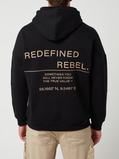 Redefined Rebel Hoodie mit Logo-Details Modell 'Josiah' Black 5