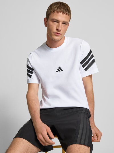 adidas Sportswear T-Shirt mit Logo und Rundhalsausschnitt Weiss 3