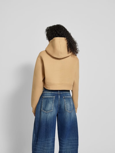 Dsquared2 Cropped Hoodie mit Kapuze Camel 5