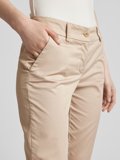 Raffaello Rossi Slim fit chino met verkort model, model 'DORA' Zand - 3