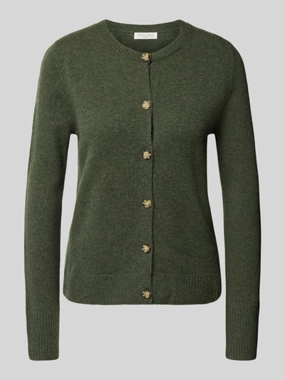 Christian Berg Woman Cardigan mit Rundhalsausschnitt und Knopfverschluss Oliv 2