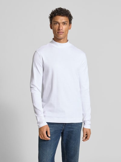 Christian Berg Men Shirt met lange mouwen en opstaande kraag Wit - 4