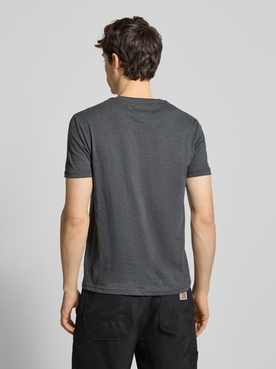 Tommy Jeans Regular fit T-shirt van katoenmix Antraciet gemêleerd - 5