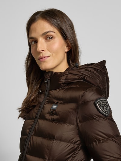 Blauer USA Płaszcz puchowy z kapturem model ‘AGNES’ Ciemnobrązowy 3