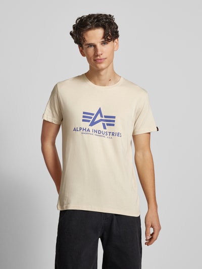 Alpha Industries T-Shirt mit Label-Print Offwhite 4