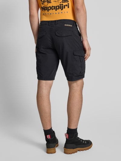 Napapijri Loose Fit Cargoshorts mit Logo-Stitching Modell 'NOTO 2.0' Black 5