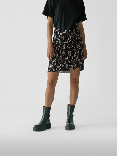 Iro Minirock mit Allover-Muster Schwarz 4