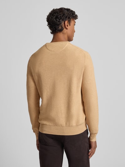 Polo Ralph Lauren Sweter z dzianiny z wyhaftowanym logo Camel melanż 5