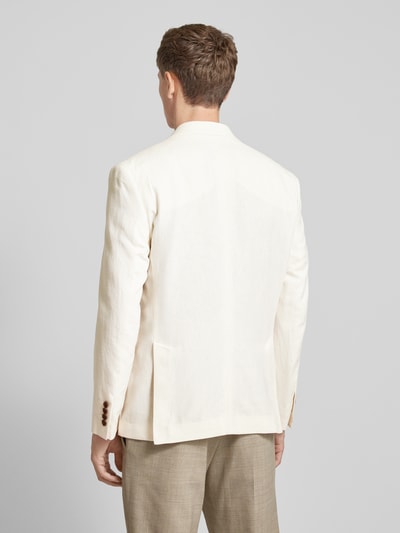 SELECTED HOMME Linnen colbert met paspelzak op de borst, model 'ALI' Offwhite - 5