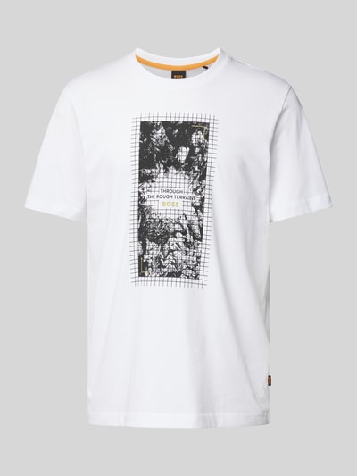 BOSS Orange T-Shirt mit Rundhalsausschnitt Modell 'Metropolitan' Weiss 2