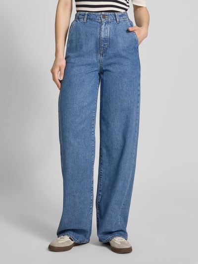 Marc O'Polo Wide Leg Jeans aus Lyocell-Baumwoll-Mix Blau Melange 4