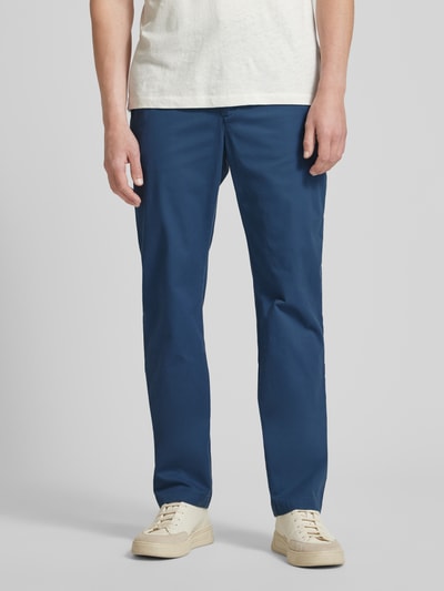 Tommy Hilfiger Spodnie materiałowe z wpuszczanymi kieszeniami w stylu francuskim Niebieski 4