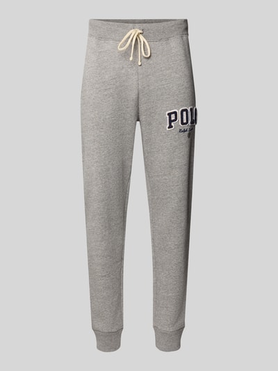Polo Ralph Lauren Slim fit sweatpants met labelstitching Middengrijs - 2