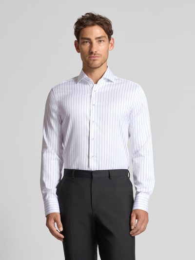 ETERNA Slim fit zakelijk overhemd met kentkraag Wit - 4