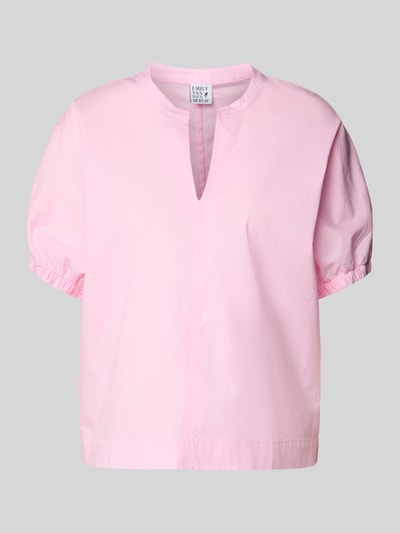 Emily Van den Bergh Blusenshirt mit elastischen Ärmelabschlüssen Rosa 2