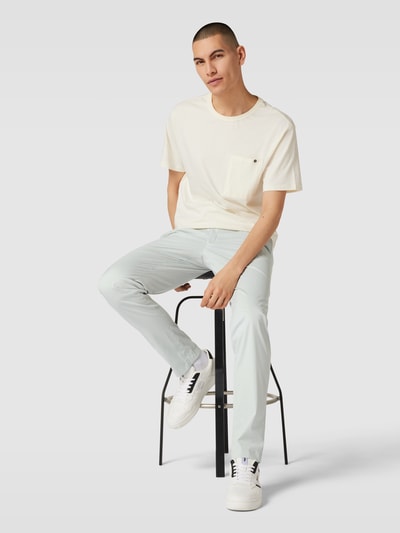 Hiltl Chino met knoop- en ritssluiting, model 'Tarent' Lichtgrijs - 1