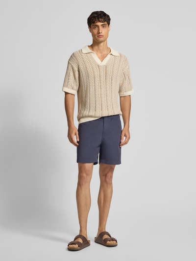 Scotch & Soda Poloshirt mit V-Ausschnitt Offwhite 1