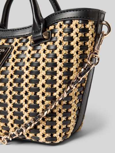 GUESS Handtasche mit Label-Applikation Modell 'ATALIA MINI TOTE' Black 3