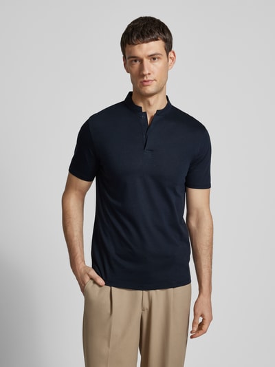 Drykorn Poloshirt mit Stehkragen Modell 'LOUIS 10' Dunkelblau 4