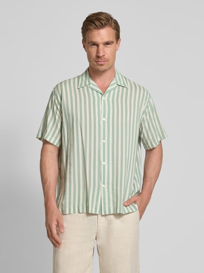 SELECTED HOMME Relaxed fit vrijetijdsoverhemd van een mix van katoen en modal Zwart - 4