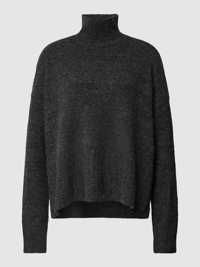 Vero Moda Gebreide pullover met opstaande kraag, model 'Doffy' Zwart - 2