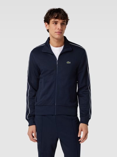 Lacoste Sweatjacke mit Label-Detail Marine 4