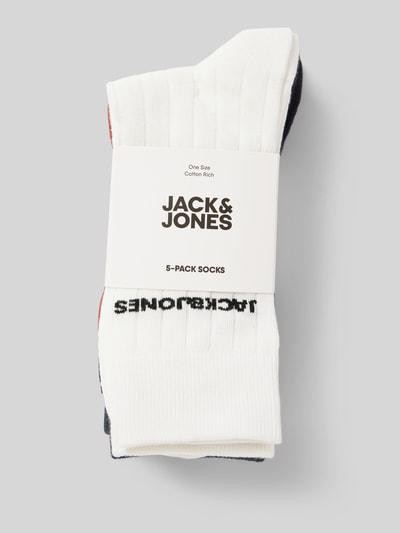 Jack & Jones Socken mit Label-Detail Modell 'SOLID' im 3er-Pack Rostrot 3