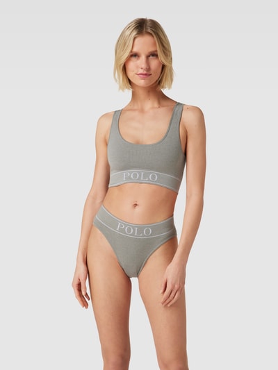 Polo Ralph Lauren Bralette met labeldetail Lichtgrijs gemêleerd - 1