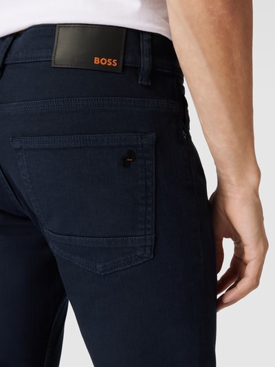 BOSS Orange Straight Leg Jeans im 5-Pocket-Design Modell 'Delaware' Dunkelblau 3