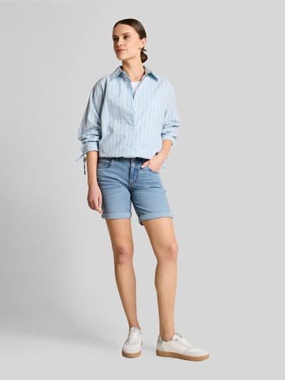 Tom Tailor Regular Fit Jeansshorts mit Knopf Detail Hellblau 1