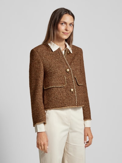 Luisa Cerano Blazer met klepzakken Cognac - 4