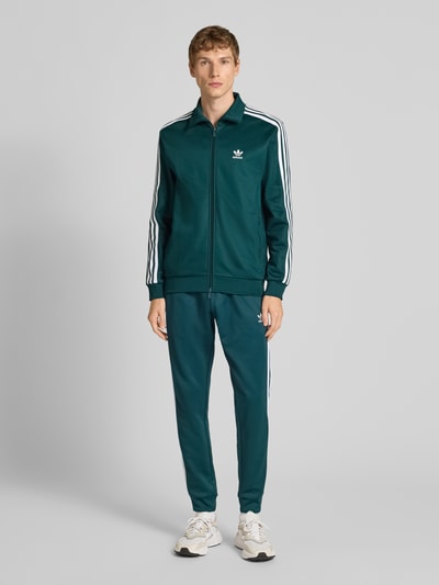 adidas Originals Sweatjacke mit Label-Stitching Dunkelgruen 1