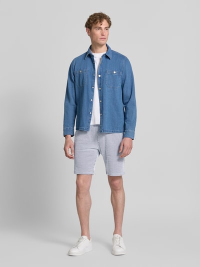 MCNEAL Sweatshorts mit elastischem Bund und Kordelzug Dunkelblau 1
