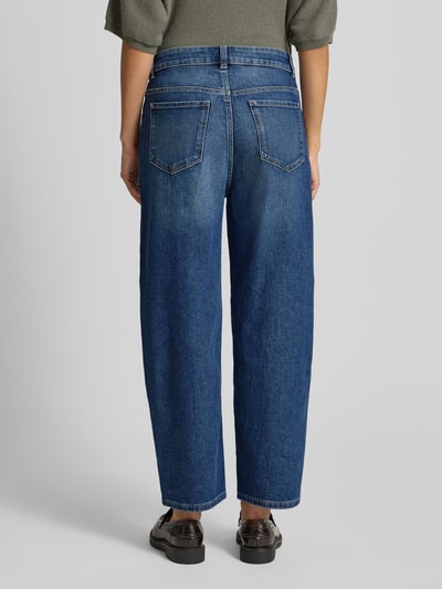 Christian Berg Woman Barrel Jeans mit Eingrifftaschen Marine Melange 5