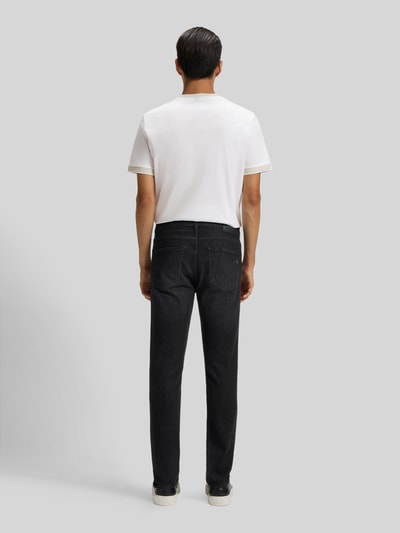BOSS Slim fit jeans van katoenmix, model 'DELAWARE' Donkergrijs - 5