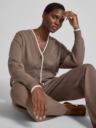 Kenzo Oversized Jacke aus Woll-Mix Taupe 3