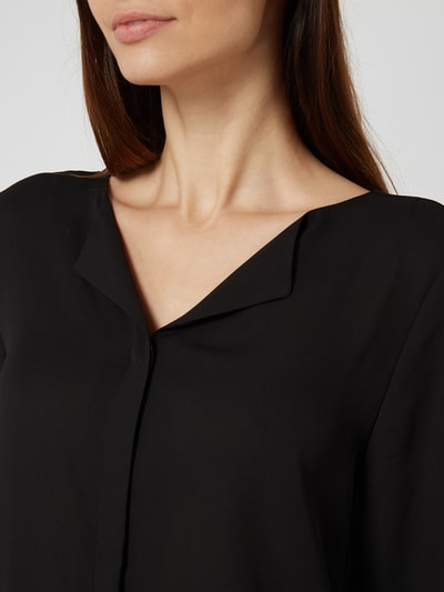 Vila Bluse aus Chiffon mit verdeckter Knopfleiste  Black 3