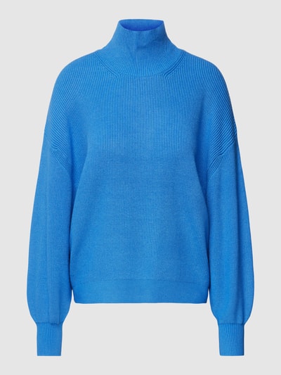 MSCH Copenhagen Sweter z dzianiny ze stójką model ‘Magnea Rachelle’ Niebieski 2